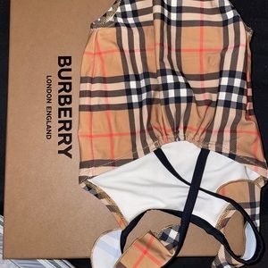 Baby girl Burberry bathing suit.